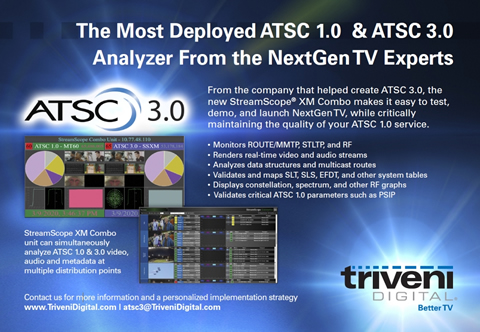 The Most Deployed ATSC 1.0 & ATSC 3.0 Analyzer